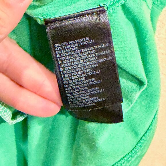 The North Face Sleeveless Mini Tank Dress M Green Cutout Strap Zip Pocket TNF - Picture 7 of 12